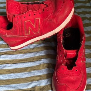 New Balance Kids Red Athletic Sneakers